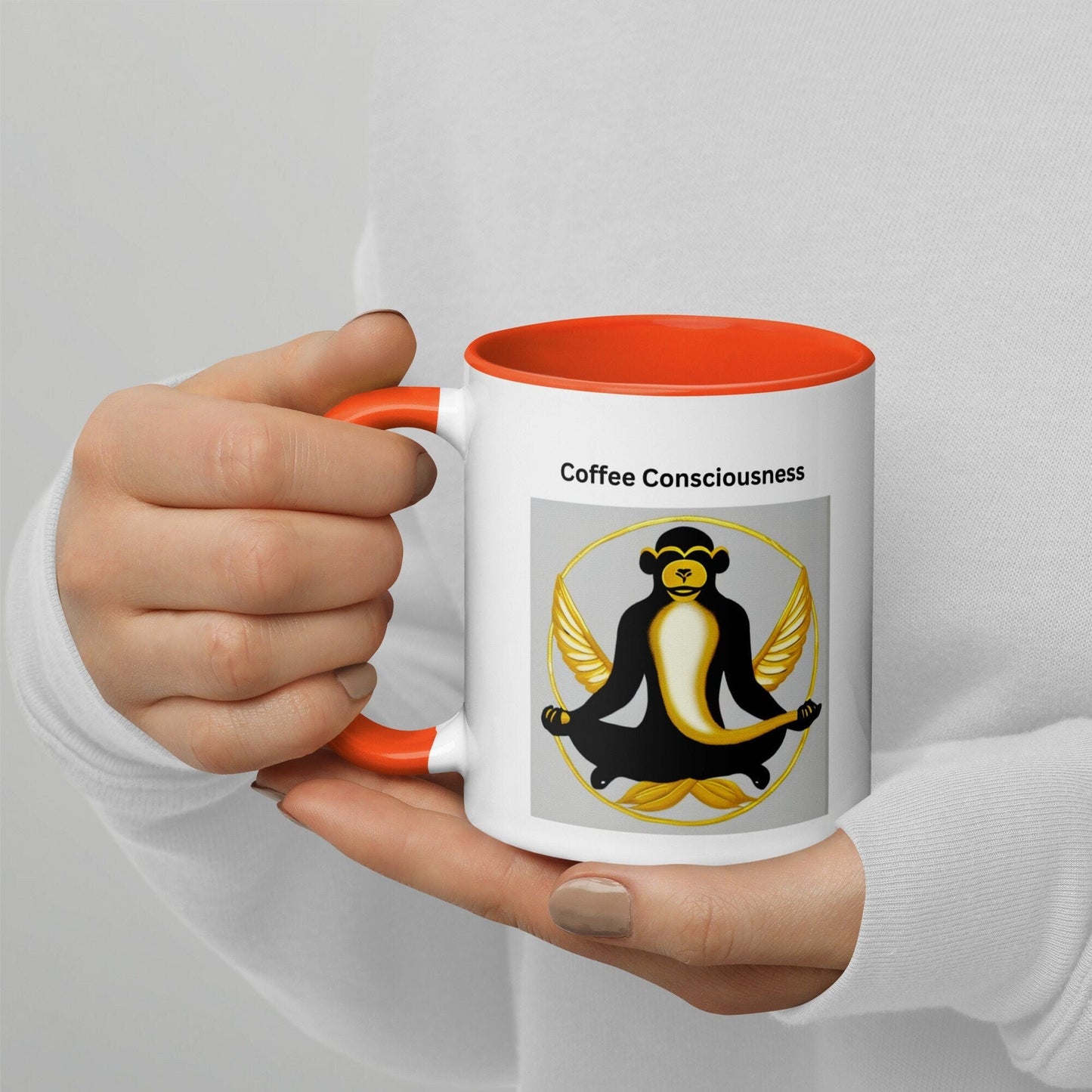 Meditation Monkey Coffee Mug - Kadavil Krafts