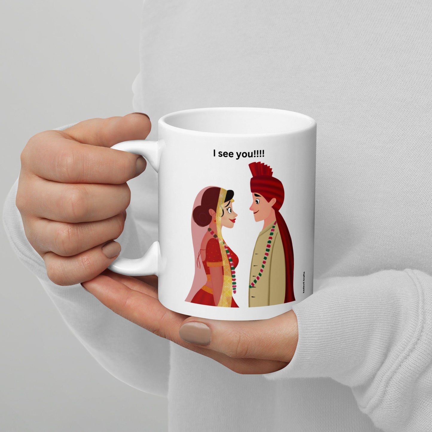 Couple's mug - Kadavil Krafts
