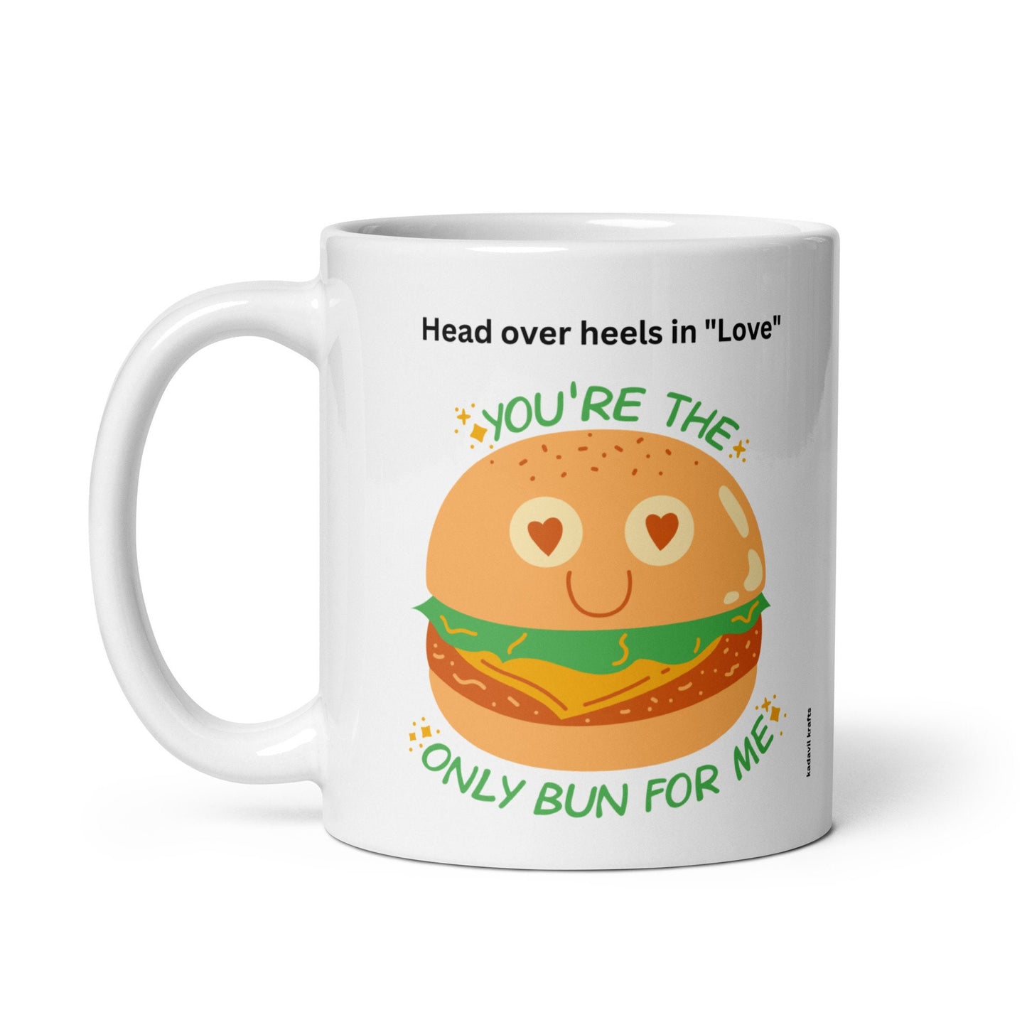 Burger bun glossy mug - Kadavil Krafts