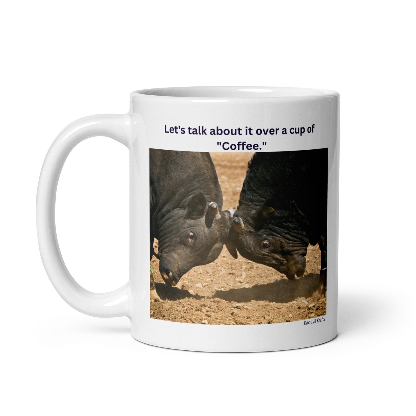 Bulls Coffee mug - Kadavil Krafts