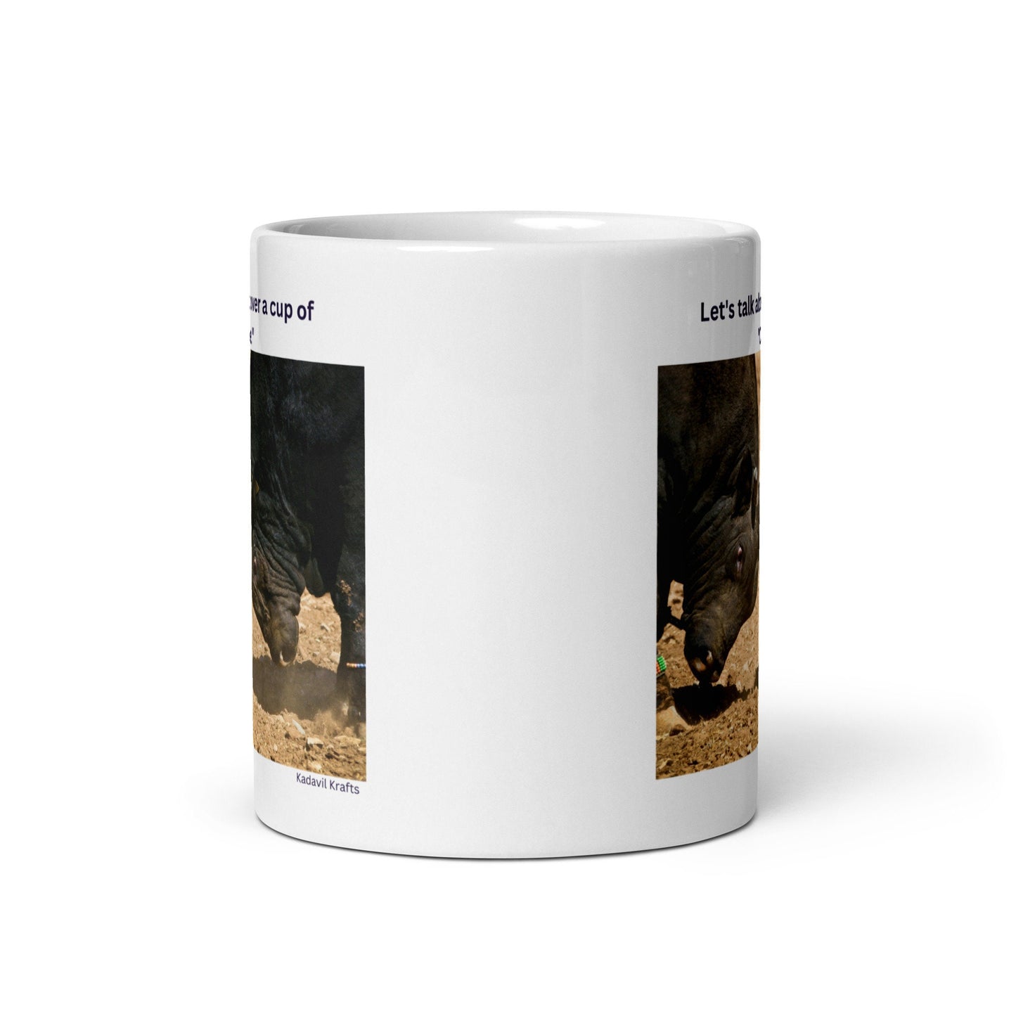 Bulls Coffee mug - Kadavil Krafts