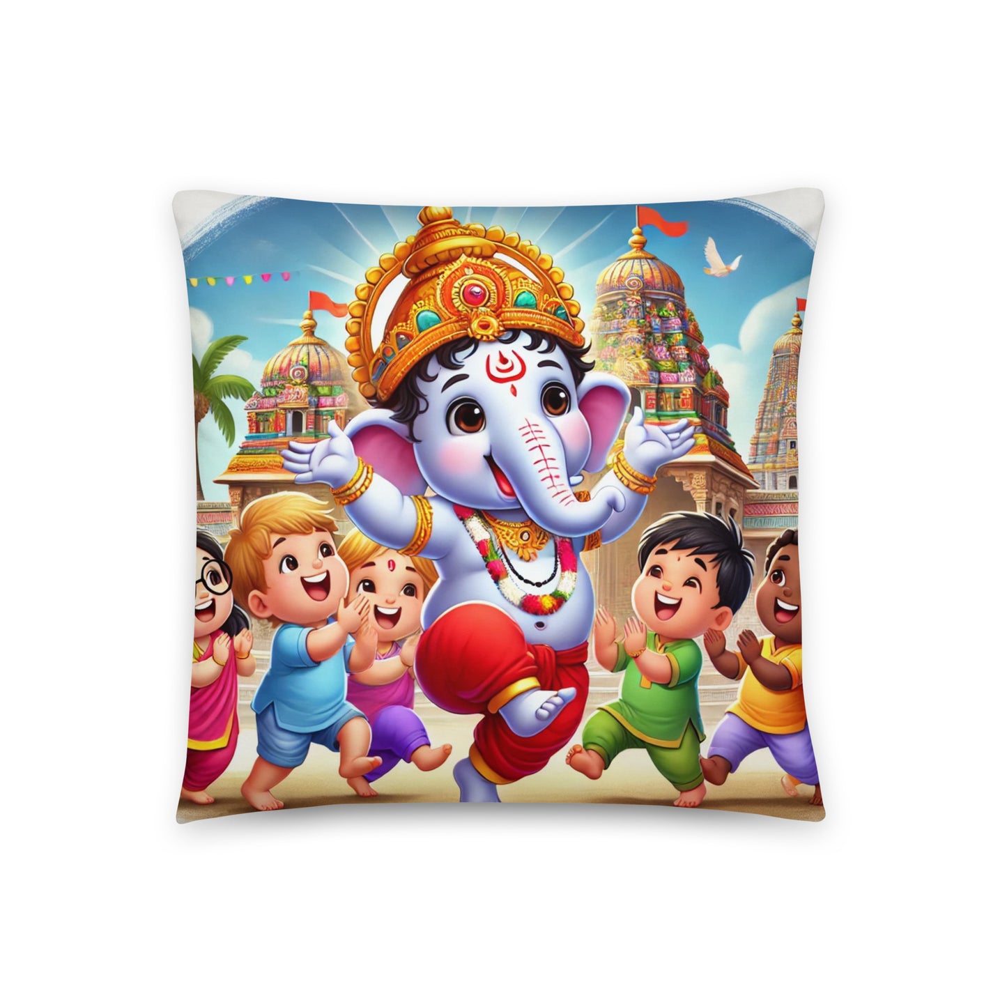 Ganesha Play Basic Pillow