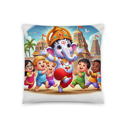 Ganesha Play Basic Pillow