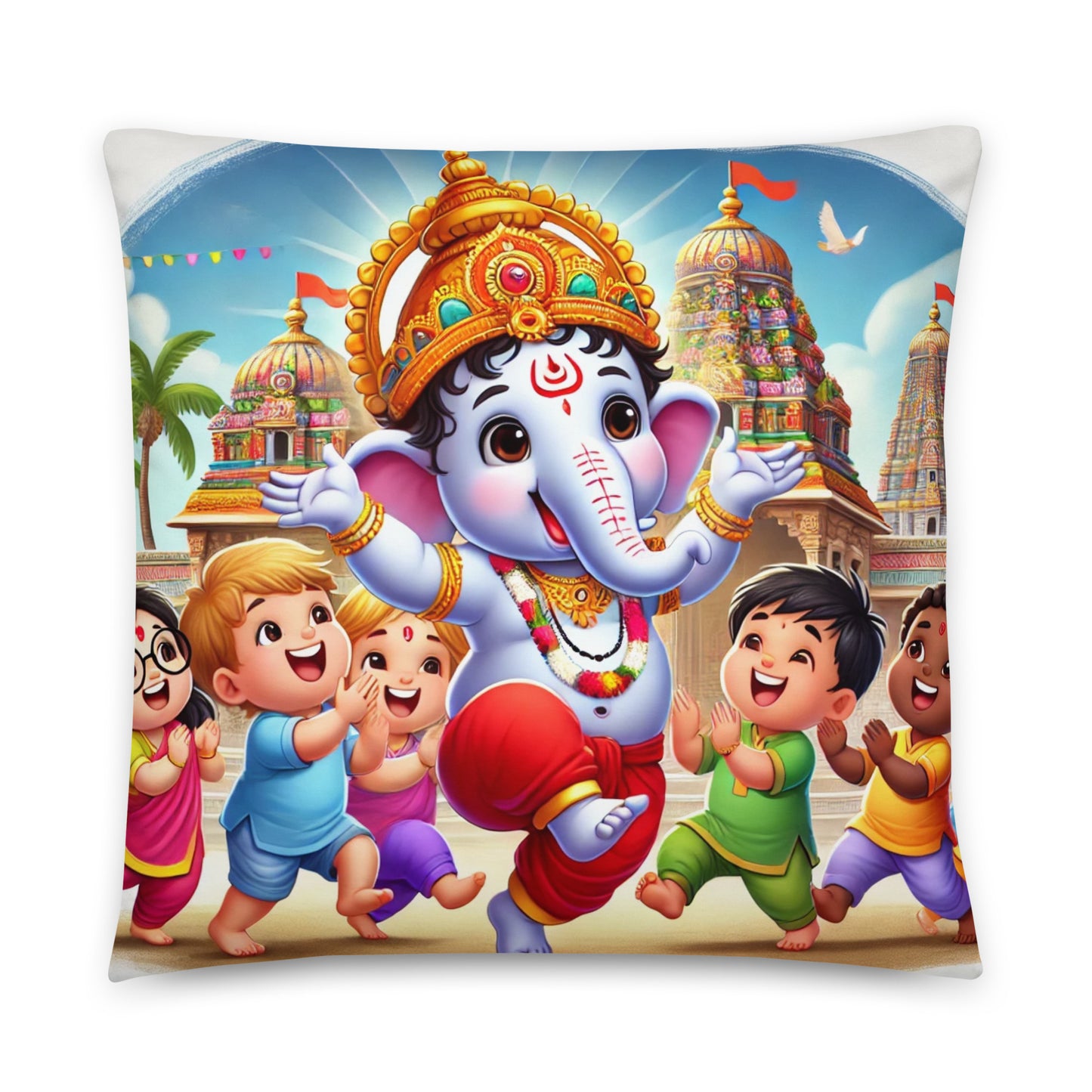 Ganesha Play Basic Pillow