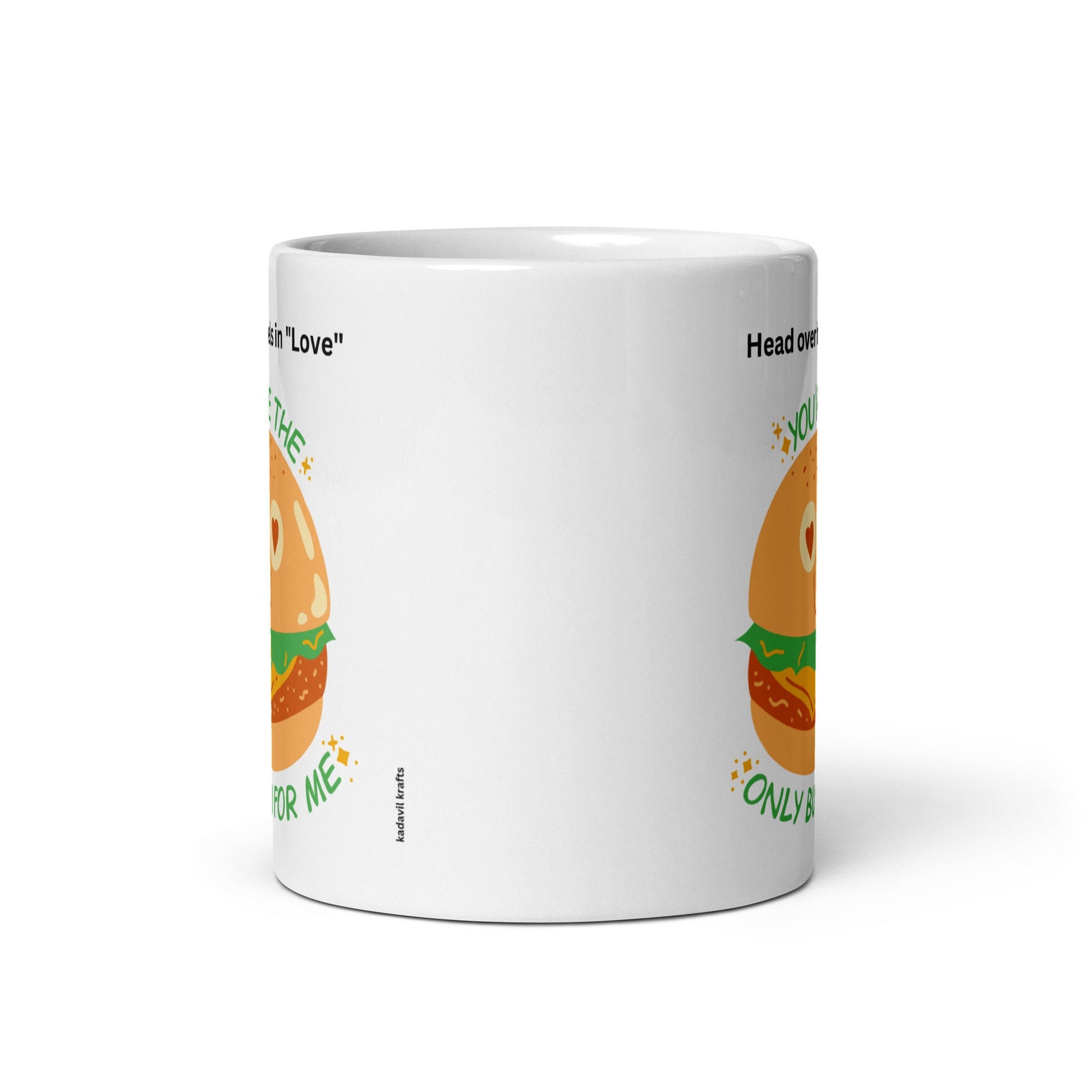 Burger bun glossy mug - Kadavil Krafts