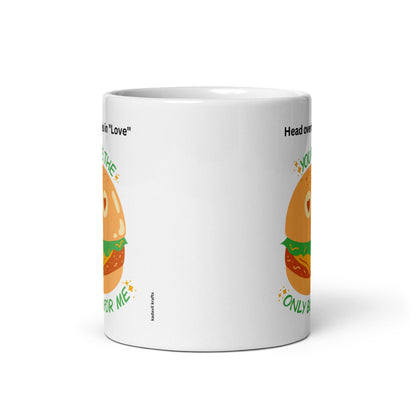 Burger bun glossy mug - Kadavil Krafts