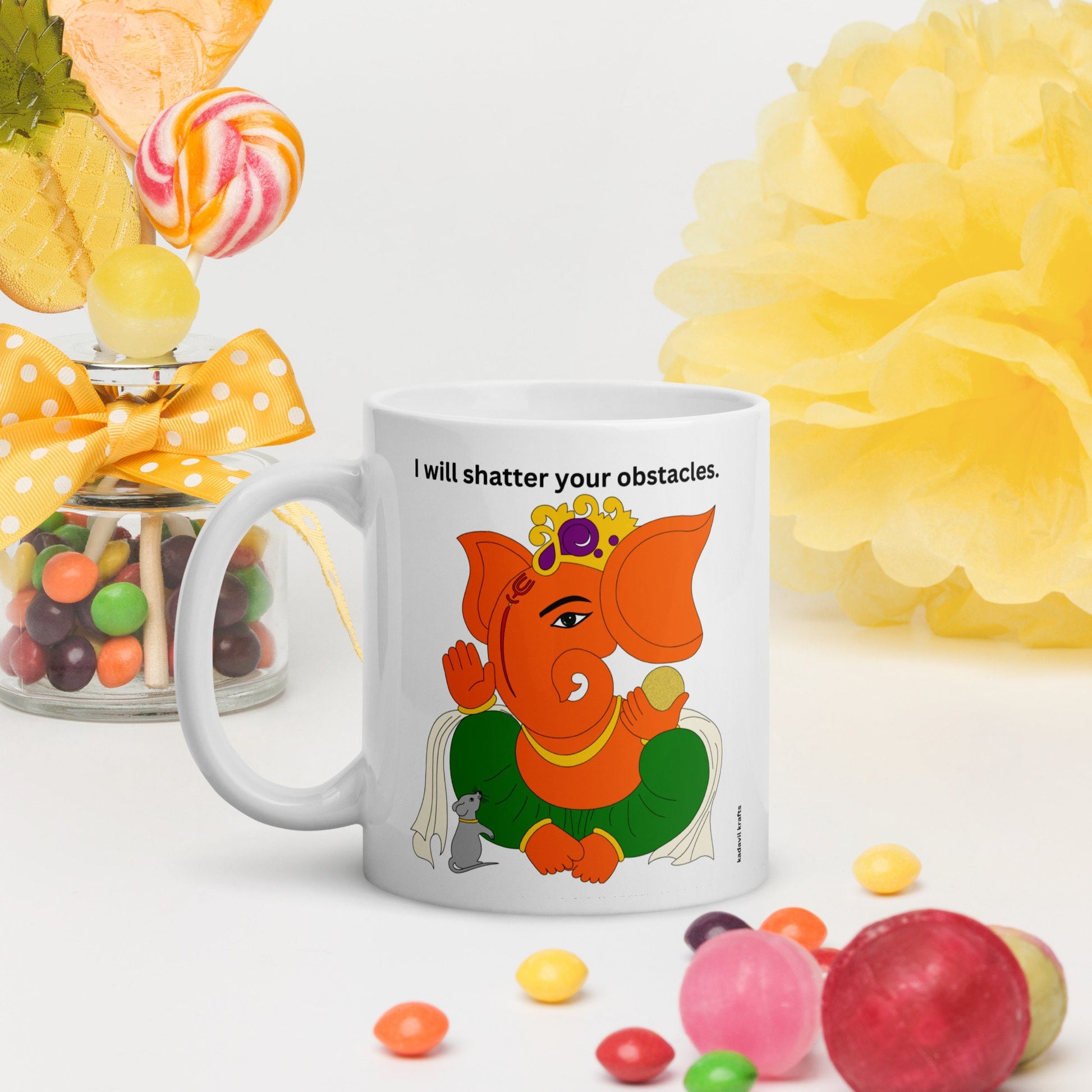 Ganesh Remover of Obstacles mug - Kadavil Krafts