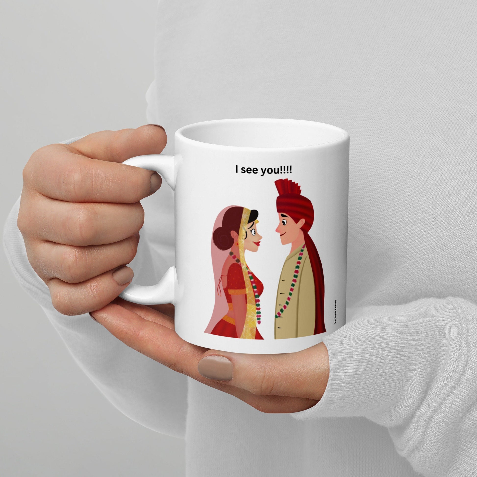 Couple's mug - Kadavil Krafts